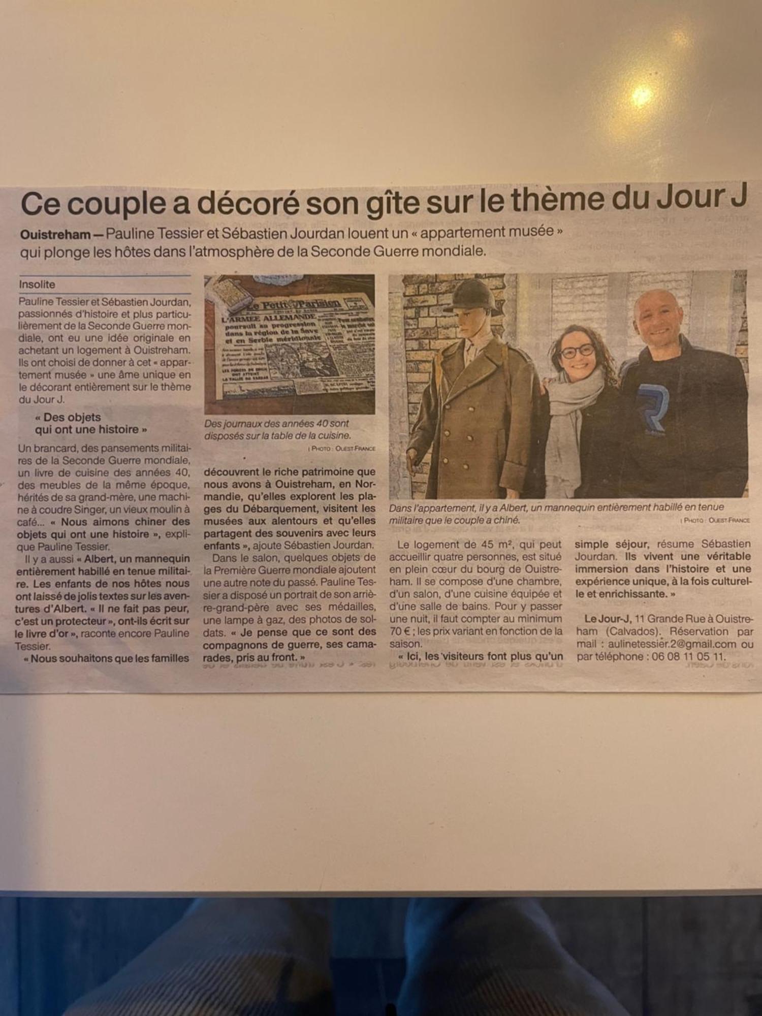 Appartement Musee Le Jour-J Ouistreham Esterno foto